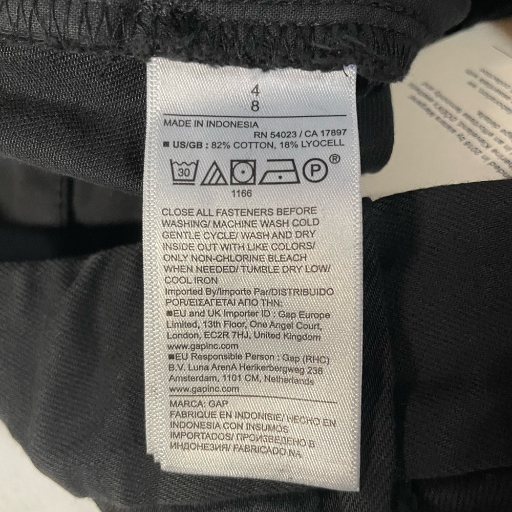 Gap X Doen High Rise Pleated Trouser Wide Leg Pant Black NWT - Picture 11 of 15